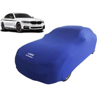 Imagem de Capa Automotiva Bmw M5 Tecido Helanca Cor Preta - Mz, Azul