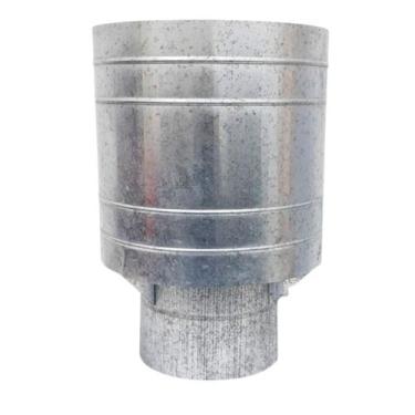 Imagem de Chapéu Canhão Sputnik P/ Duto 10 Polegadas Galvanizado - INOX LAURINDO