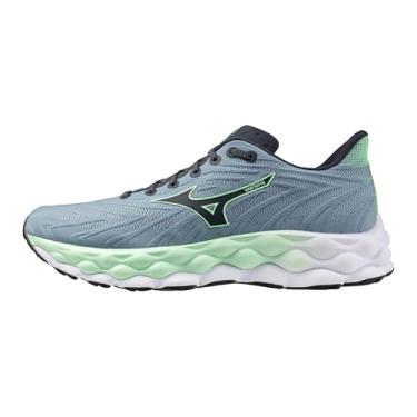Imagem de Mizuno Tênis de corrida masculino Wave Sky 8, Citadel-vintage índigo, 40