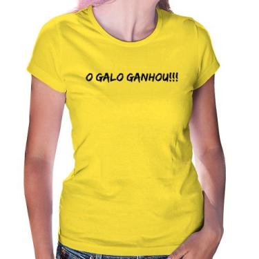Imagem de Baby Look O GALO GANHOU!!! - Foca na Moda, Amarelo, P
