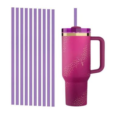 Imagem de 10 Canudo Para O Copo Da Barbie Compativel Reutilizavel 31cm - DB, Rox