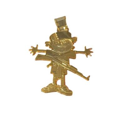 Imagem de Pingente Menino Ak - Banhado a ouro 18k - ToJoia18k