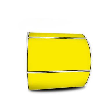 Imagem de Etiquetas Adesivas 100x50 mm Amarela Couchê 32 Metros - Adeconex