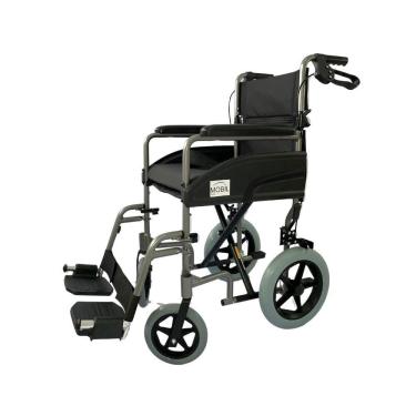 Imagem de Cadeira De Rodas Alumínio Transporte Hospitalar/casa 100kg