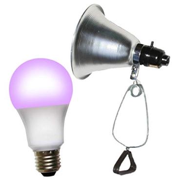 Imagem de MiracleLED 604967 12W Pennies MAX Planta LED Crescer Luz com Fixação de Lâmpada de Grampo Substituindo Incandescentes Velhas, Quentes de 100W, Espectro Vermelho e Azul