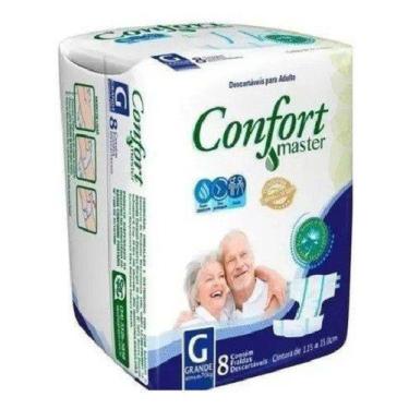 Imagem de Fralda Geriátrica Confort Master Tamanho G 8 Unidades - CCM
