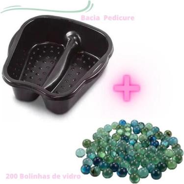 Imagem de KIT -Bacia Para Pés Pedicure + 200 bolinhas de Vidro - Art House