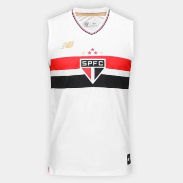 Imagem de Regata São Paulo 25/26 Torcedor Branca NB Original - New Balance, Bran