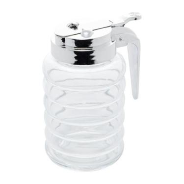 Imagem de Pote Meleira de Vidro c/ Tampa de Plastico Cromada 280ml - Lyor