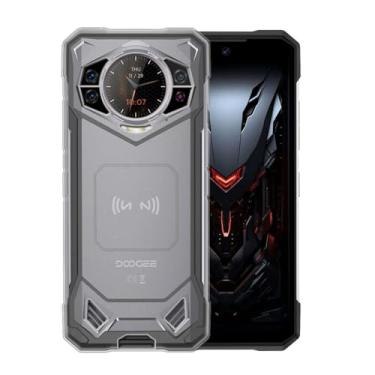 Imagem de WDMYLFTW Capa para Doogee S200, capa protetora de corpo inteiro à prova de choque à prova de choque (transparente)