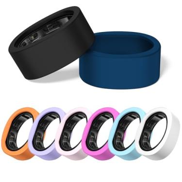 Imagem de Pacote com 8 capas elásticas de silicone para Samsung Galaxy Ring, protetor antiarranhões à prova de choque compatível com Samsung Galaxy Smart Ring, acessórios de treino masculinos e femininos (G (11