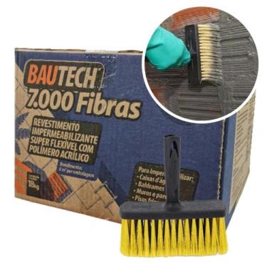 Imagem de Argamassa Impermeabilizante Bautech 7000 Fibras 18kg + Broxa