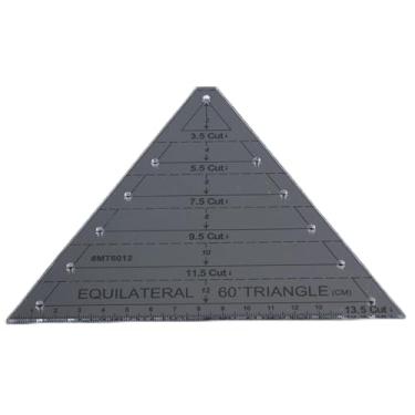 Imagem de Régua Triangular Acrílica Leve e Fina, Fácil de Usar, Régua Triangular, Durável para Cozinha Doméstica