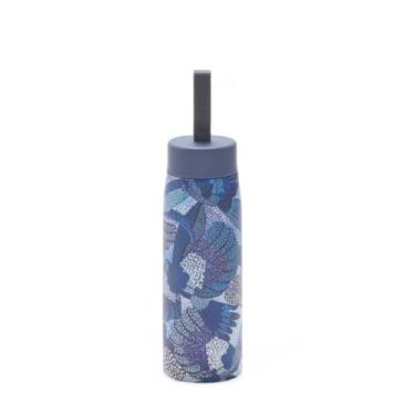 Imagem de Garrafa Térmica Farm Que Sede, Estampa Macaws Azul, 500ml