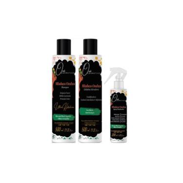 Imagem de Oxê Cosmetics Minhas Ondas Shampoo e Gelatina Ativadora e Spray Finali