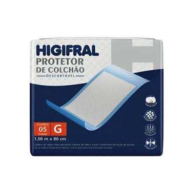 Imagem de Protetor Colchão Lençol Descartável Geriátrico - Higifral