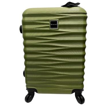Imagem de Kit Malas de Viagem 23kg, 10Kg, 8kg e Frasqueira 12 ou 14 Polegadas Bolsa de Mão c/Trava de Senha FIbra Rígida ABS Rodas 360º Removíveis (Mala 10kg | Verde)