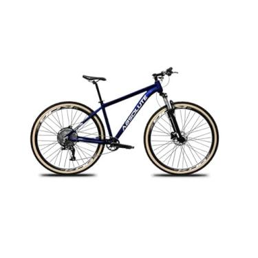 Imagem de Bicicleta Aro 29 Absolute Nero 5 12v Freios Hidráulicos 1x12v Suspensão Trava no Guidão Pedivela Hollowtech com Pneu Faixa Bege (Azul, 21)