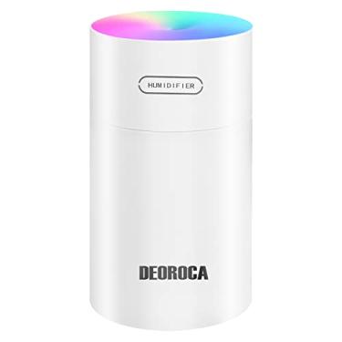 Imagem de Umidificador Portátil USB com LED - 300ml, Silencioso, Recarga Rápida, Design Minimalista - Cor Branca