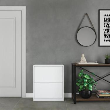 Imagem de Sapateira Leonardo 2 PT Branco - Mobly