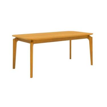 Imagem de Mesa de Jantar Siena 180x90 Madeira Tampo Laminado Canto Copo Cinamomo