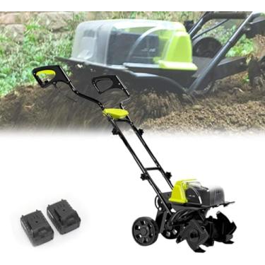 Imagem de Rebento Elétrico Portátil Sem Fio Him Pettr, Profundidade De Cultivo 18 Cm, Largura De Cultivo 36 Cm, Motocultivadores Elétricos Para Estufa De Gramado De Jardim