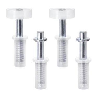 Imagem de KiBcsLic Kit de ferragens para portas dobráveis, kit de reparo para portas de armário, peças de reposição para deslizantes versáteis e resistentes para lojas e, 4 Pcs