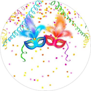 Imagem de Painel Redondo Tecido Sublimado 3D Carnaval Frd-5845