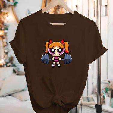 Imagem de Camisetas Meninas Super Poderosas Manga Curta Blusão - Eletron Fashion