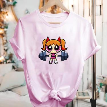 Imagem de Camisetas Meninas Super Poderosas Manga Curta Blusão - Eletron Fashion