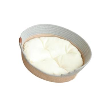 Imagem de WeiLaiKeQi Cama para gato, cesta, casa para gato com almofada, resistente a arranhões, respirável, acessórios para animais de estimação, arranhador para moer, S