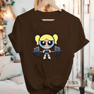 Imagem de Camisetas Meninas Super Poderosas Manga Curta Blusão - Eletron Fashion