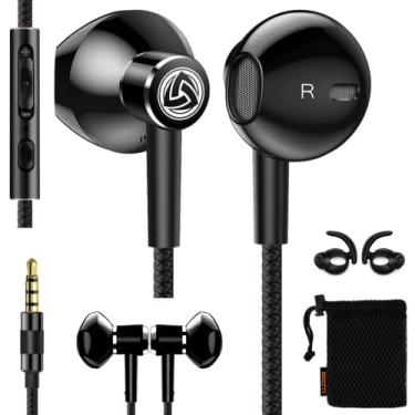 Imagem de Fones de ouvido - Fones de ouvido intra-auriculares, fones de ouvido com fio LUDOS SPECTA, microfone universal para chamadas claras, graves fortes, dinâmicos, fones de ouvido para iPhone, Xiaomi, Samsung, Huawei, computador