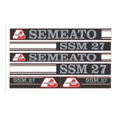 Imagem de Kit Adesivo Para Semeadora Semeato Ssm 27 Ssm27 Mk - Spts