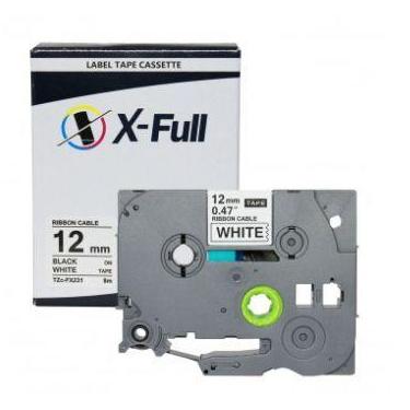 Imagem de Fita Flexível Compatível Brother Tz-FX231 Branca 12mm - no-brand