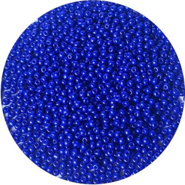 Imagem de Bala&Fillic Grânulos de sementes de cor azul escuro tamanho 3 mm 4000 peças/100 gramas, contas redondas de artesanato de vidro 8/0 para fazer joias, brincos, pulseiras, colar