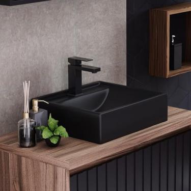 Imagem de Cuba Sintética 35,7x40cm Ravena Darabas Agardi Preto Fosco