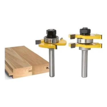 Imagem de Fresa De Tupia Macho Fêmea Metal Duro Profissional Haste 6mm - NAKASAK