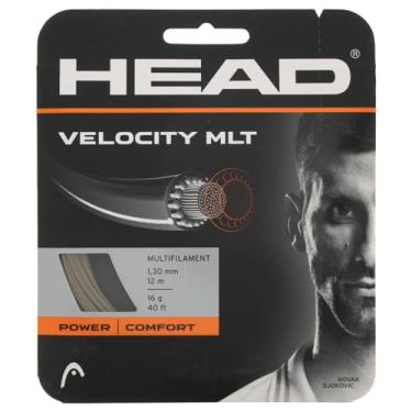 Imagem de Head Velocity MLT Conjunto de cordas de raquete de tênis, 102 cm, multifilamento - Natural, calibre 16