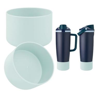 Imagem de BKBY 2 peças de bota de silicone compatíveis com garrafas e copos FreeSip Sway Owala de 850 g e 1,134 g, capa protetora antiderrapante para copo Freesip Sway