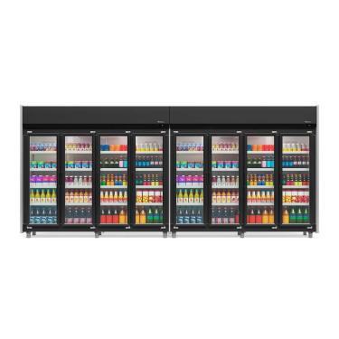 Imagem de Refrigerador Expositor Vertical 3160 Litros Preto 220V Gelopar GEAS-8P