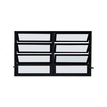 Imagem de Vitro Basculante 2 Seções Preto 80x150 Linha 25 Jade