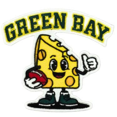 Imagem de Siam Accs Rugby Fans Green Bay Cheese Patch de time de futebol americano bordado time favorito dos fãs de futebol americano, passar a ferro, costurar, para roupas, mochilas, jeans, motocicleta