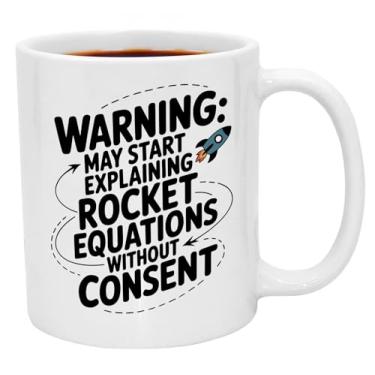 Imagem de Presentes de engenharia aeroespacial. Caneca engraçada com citação de ciência de foguete de 325 ml para engenheiros, presente exclusivo para amigos engenheiros, presentes de formatura para adultos de