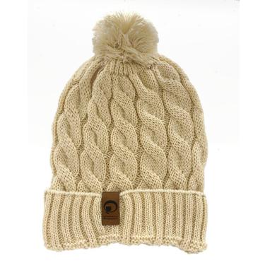 Imagem de Gorro Tricot Trançado Pompom Inverno Cor:;Tamanho:Único-Feminino