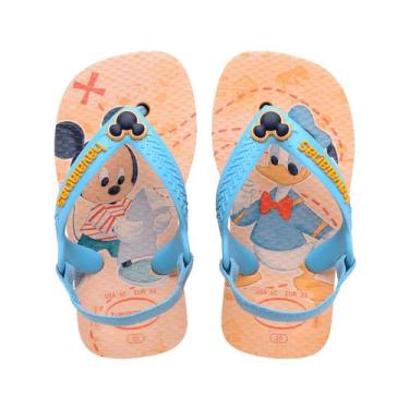 Imagem de Chinelo disney classics havaianas baby, Amarelo, Azul, 19