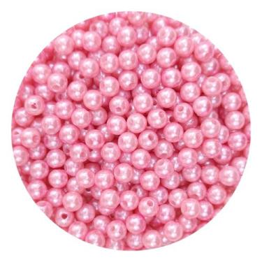 Imagem de Miçangas Bola Perolada 06mm 200un - DEZdeDEZ, Rosa Baby