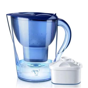 Imagem de Jarro De Filtro De água Ativado 3,5l, Jarro De água Alcalina, Jarro De Filtro De água De Flúor -sistema De Filtragem Ionizador De 7 Estágios Para Purificar E Aumentar Os Níveis De, White