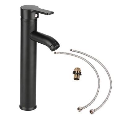 Imagem de Sluffs Torneira De Banheiro De Aço Inoxidável De Alça única Torneira De Lavatório Fosco Torneira Quente E Fria, Lavatório Torneira De Pia De Banheiro