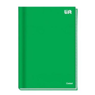 Imagem de Caderno Brochura Universitário 1 Matéria 80 Folhas Lift CREDEAL, Verde